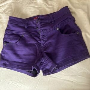 Delia’s purple high waisted shorts